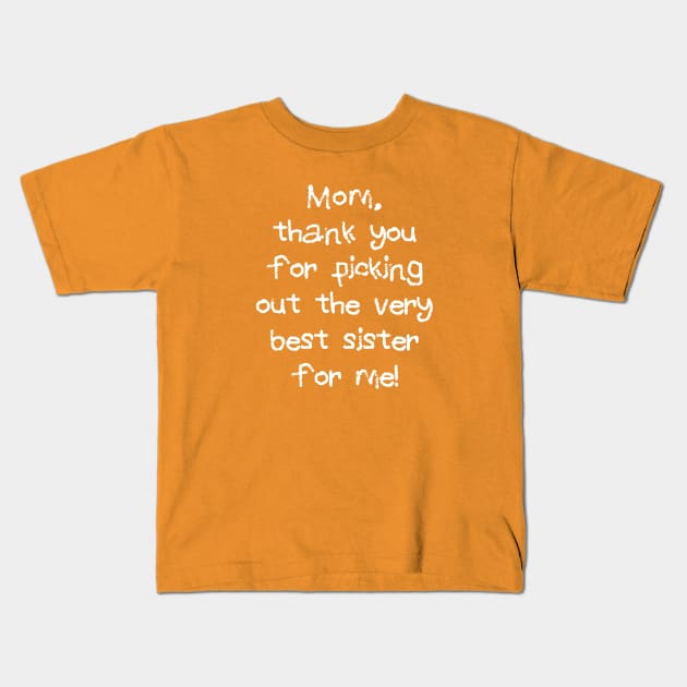 Cute T Shirt for Baby Boy’s Big Brothers and Big Sisters Kids T-Shirt by SecondActTees